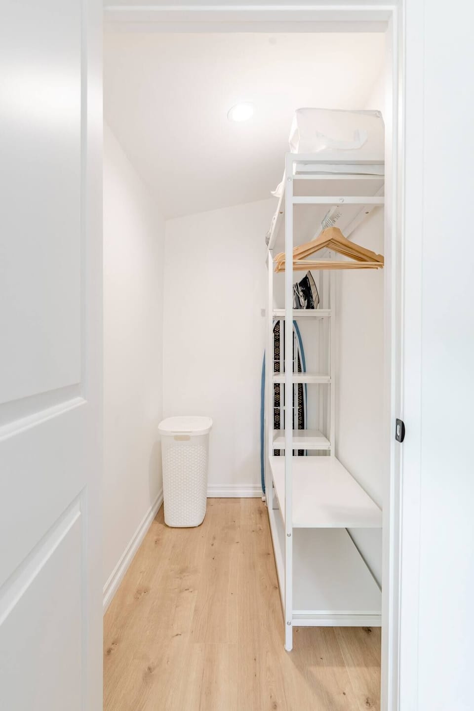 Master suite features a large walk-in closet for easy organization
