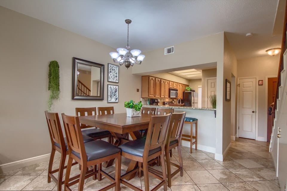 Dining table sits 8.