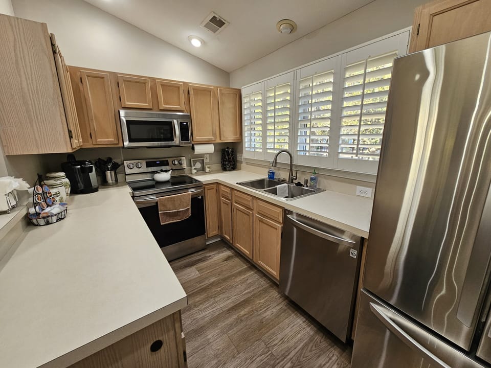 Fully stocked with everything you'll need except groceries!