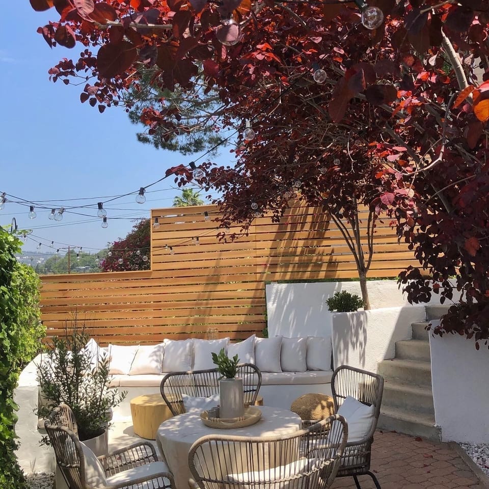 Outdoor lounge area
