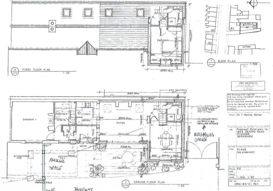 Floor Plan showing the main layout of the house. 