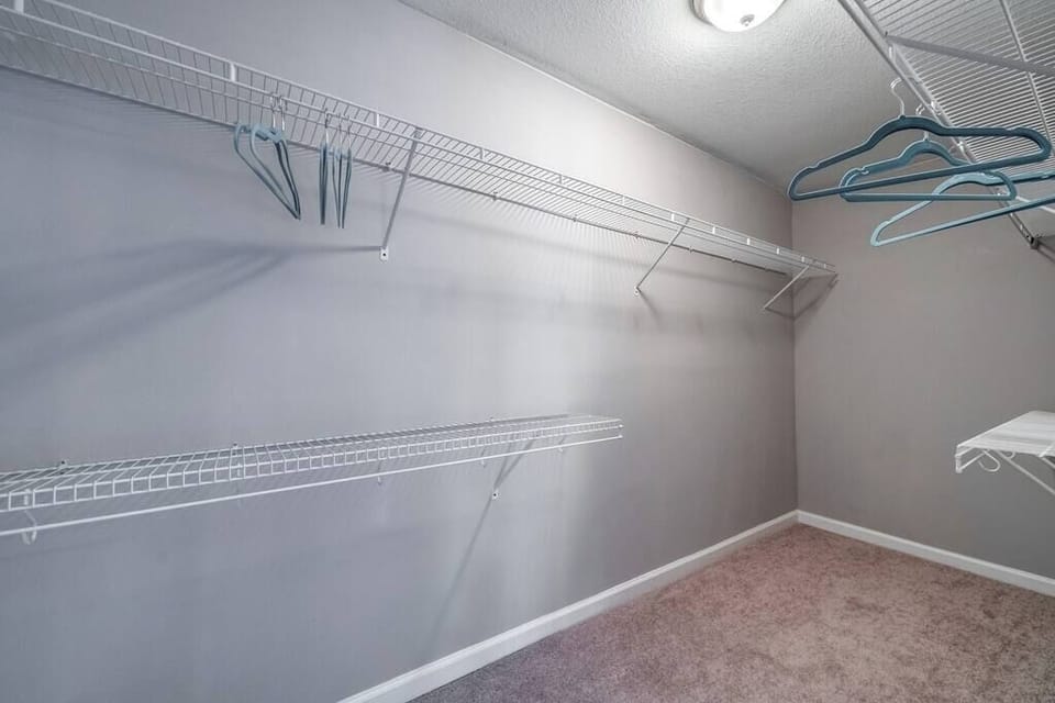 Downstairs: Master bedroom 2's closet.