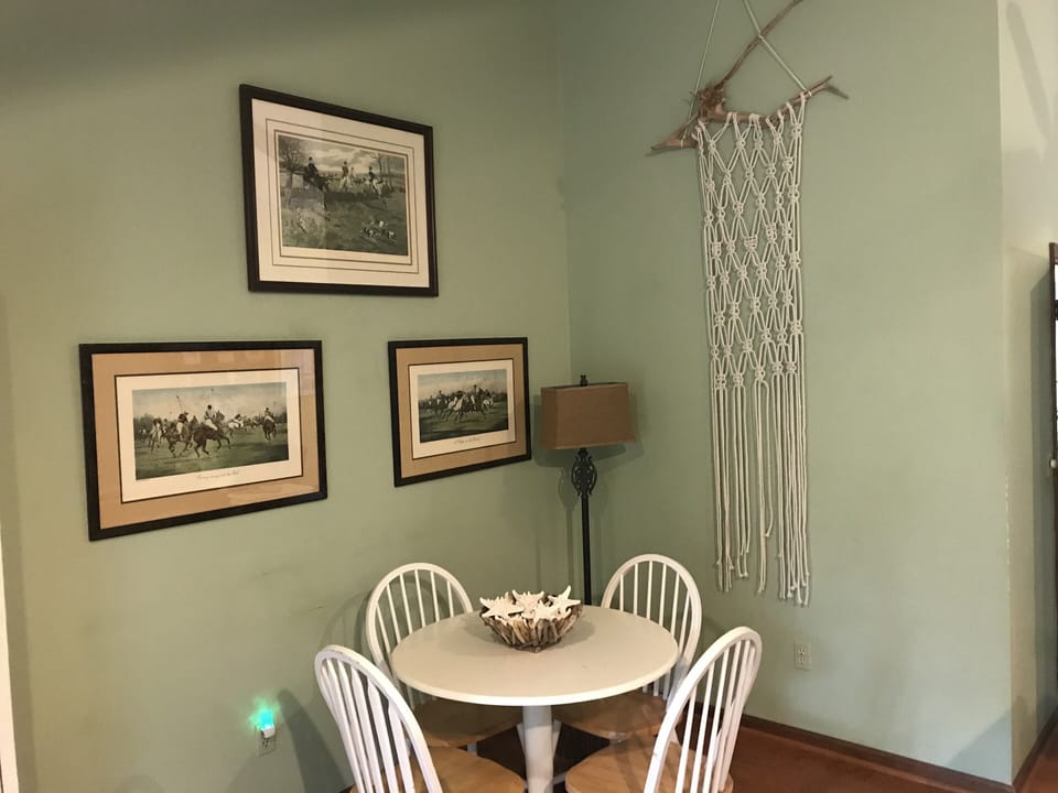 More seating in the living room that can be for meals or games 