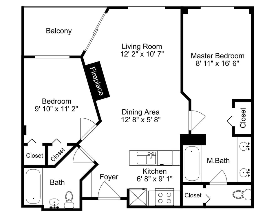Condo, 2 Bedrooms (2274) | Floor plan