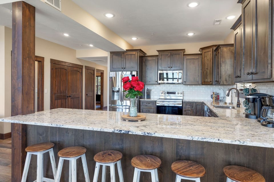 Barstools for even more seating!