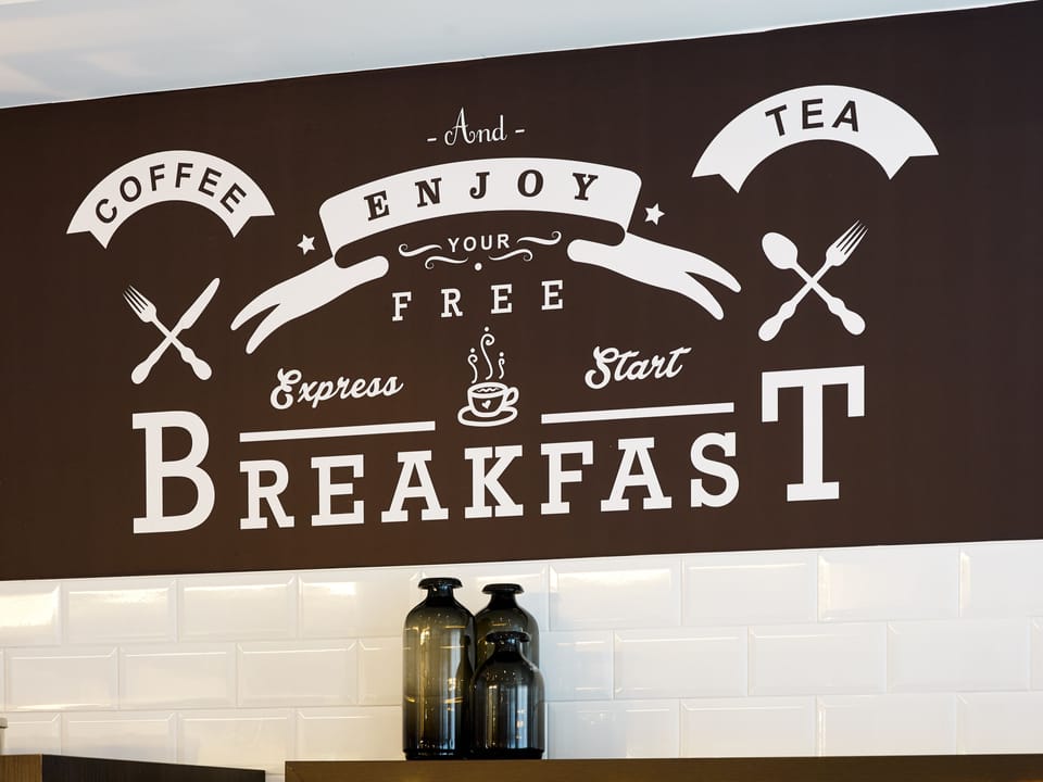 Free daily buffet breakfast