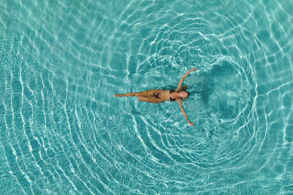 The villa’s pool invites refreshing dips under the gentle Cretan sunshine.