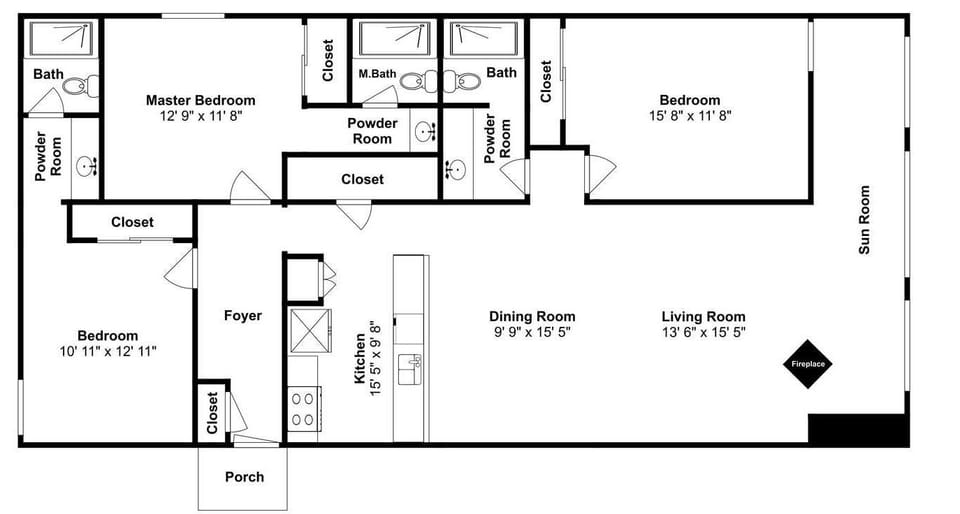 Floor Plan of Condo