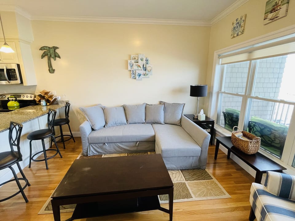 Living room with sleeper sofa