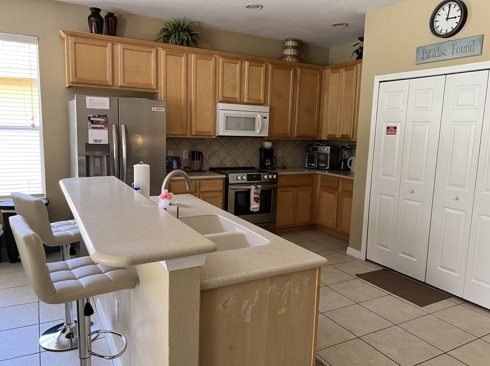 Kitchen with newly installed appliances 