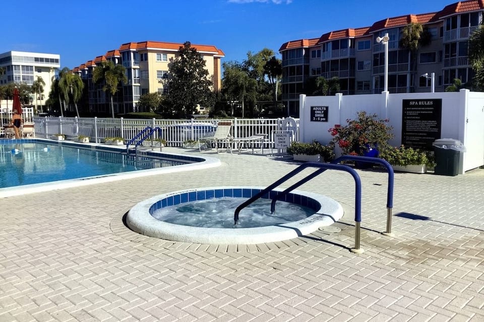 Adults only hot tub....where tense muscles disappear.