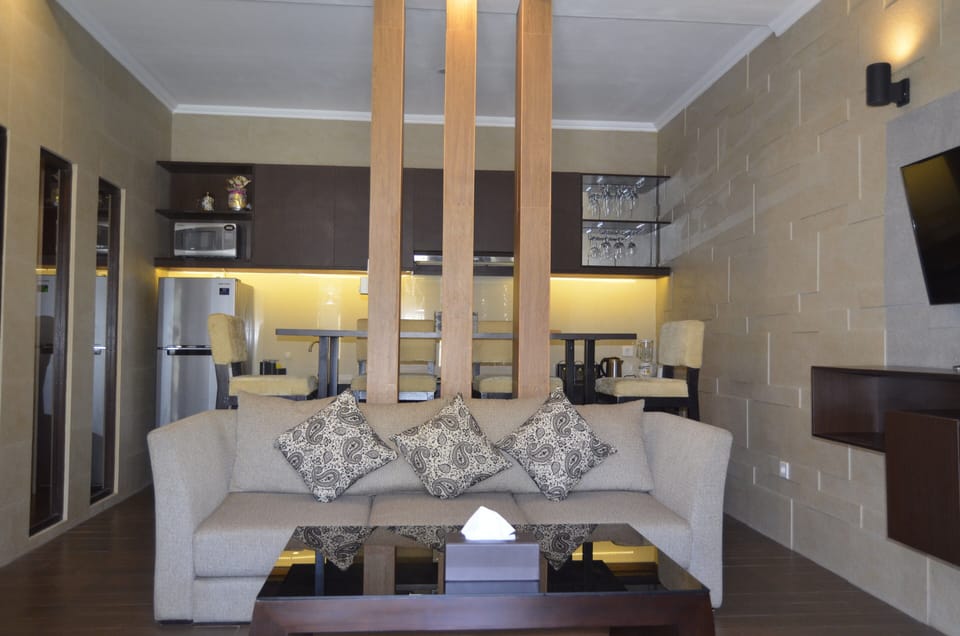 Family Villa, 2 Bedrooms | Living area | Flat-screen TV