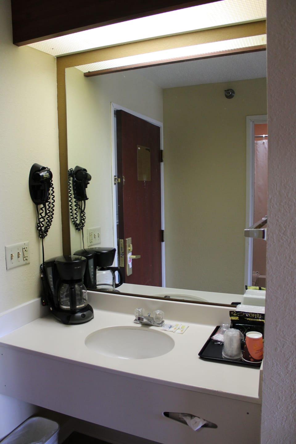 Standard Room, 2 Queen Beds, Non Smoking | Bathroom | Shower, towels