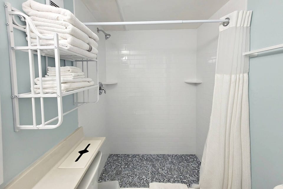 Walk-in shower.