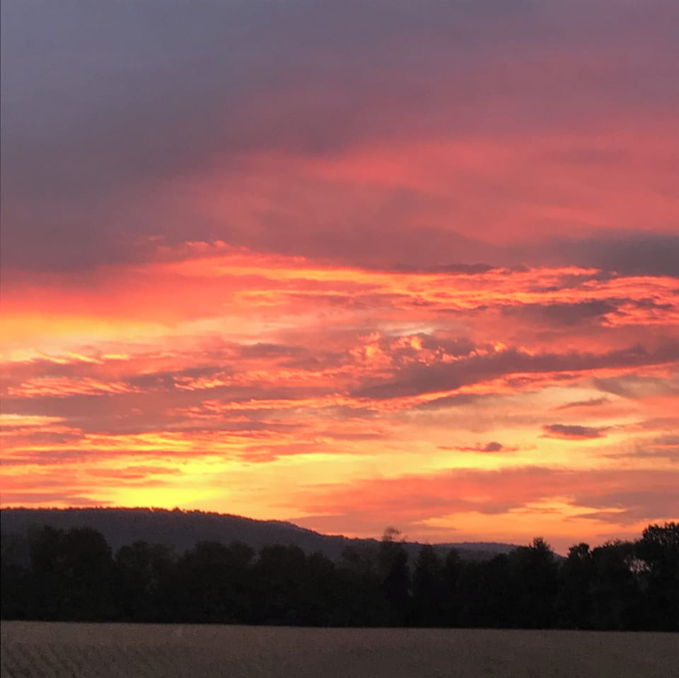 We have amazing sunsets from the deck.
