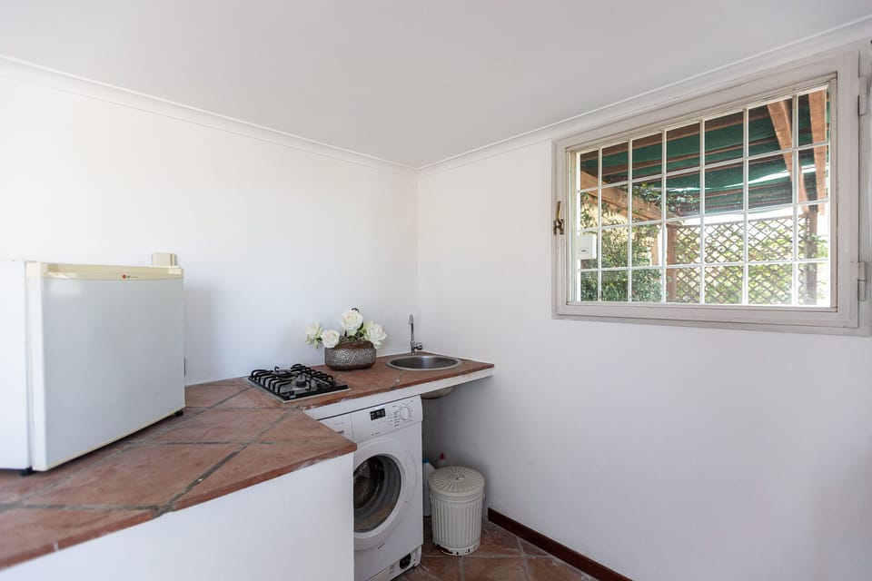 Kitchenette by the terrace.