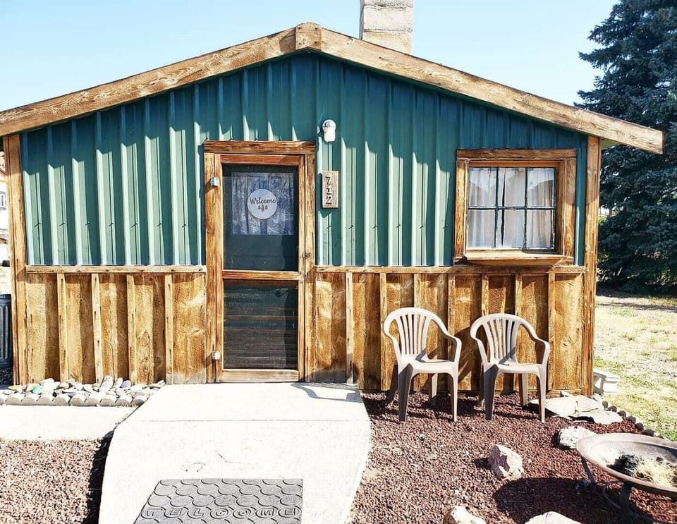 Front of Rustic Cabin