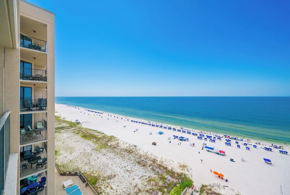 Experience breathtaking views of the coast from your beachfront balcony