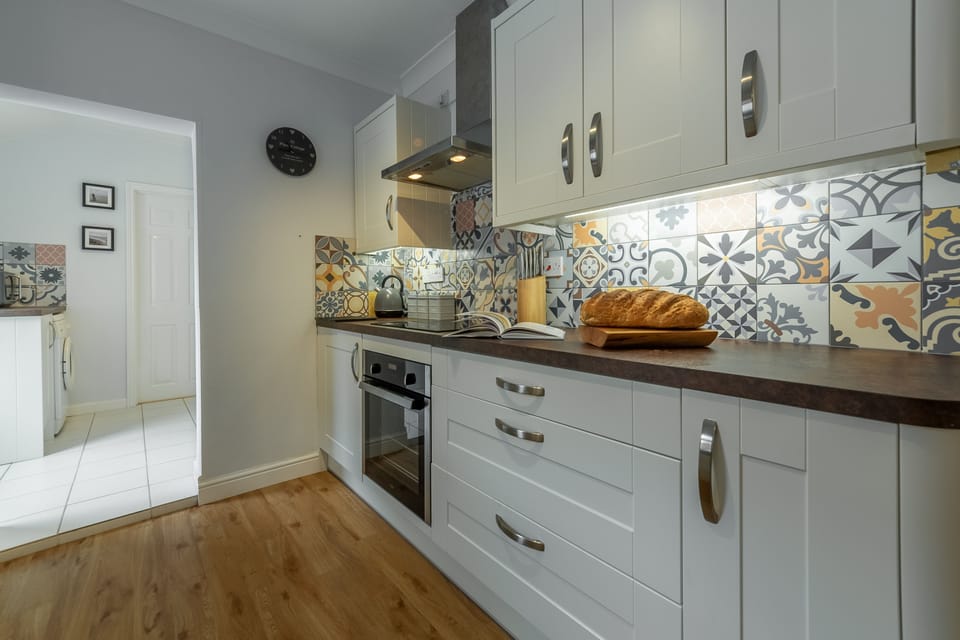 Ground floor: Kitchen looking into utility