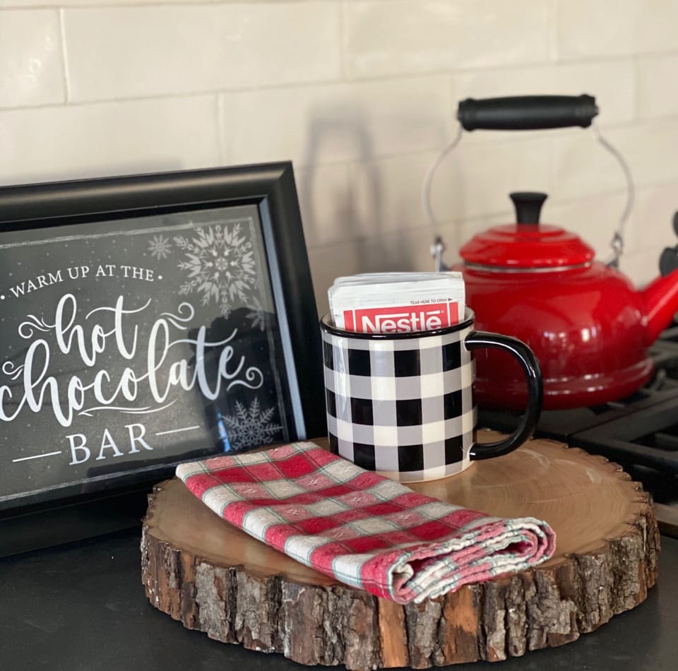 Cozy up at the hot chocolate bar