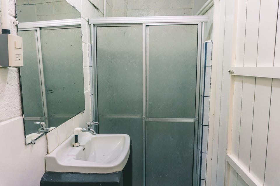 Shower, towels, soap