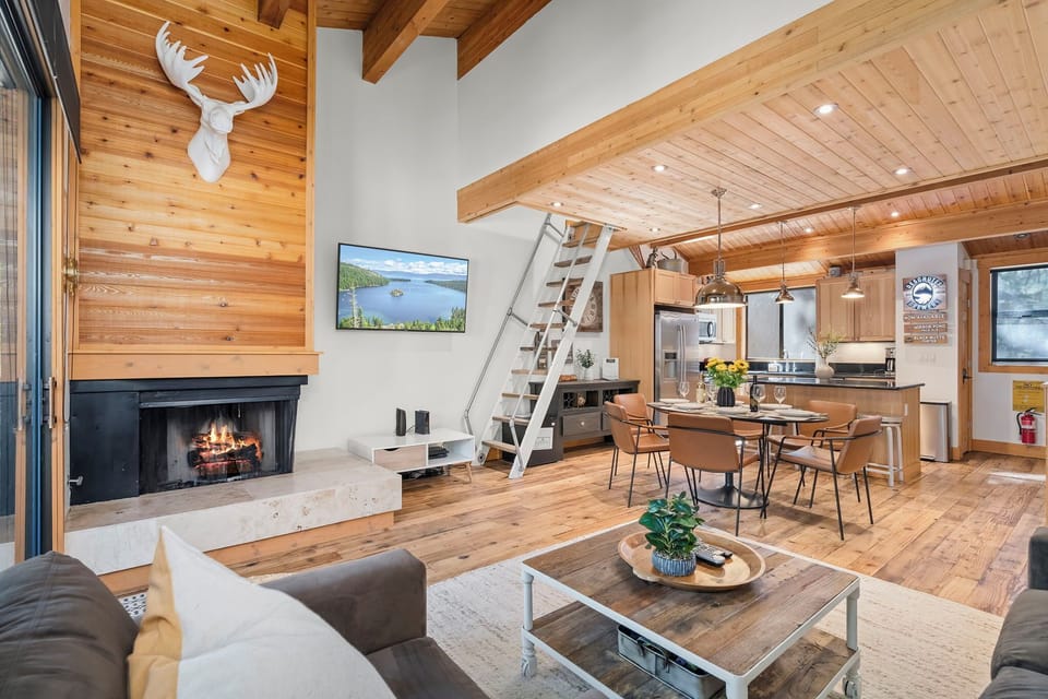 A warm gathering place for sharing stories and planning tomorrow's adventures.