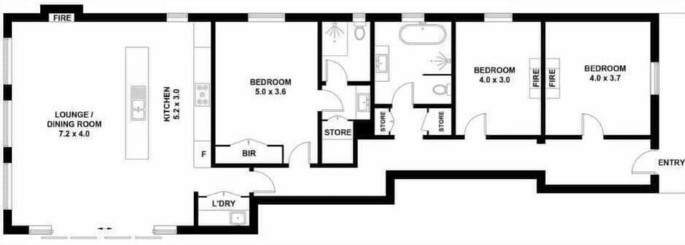 Floor plan of the home
