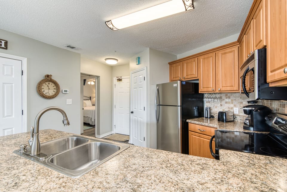 Fully stocked, updated kitchen offers all the appliances and space you'll need!