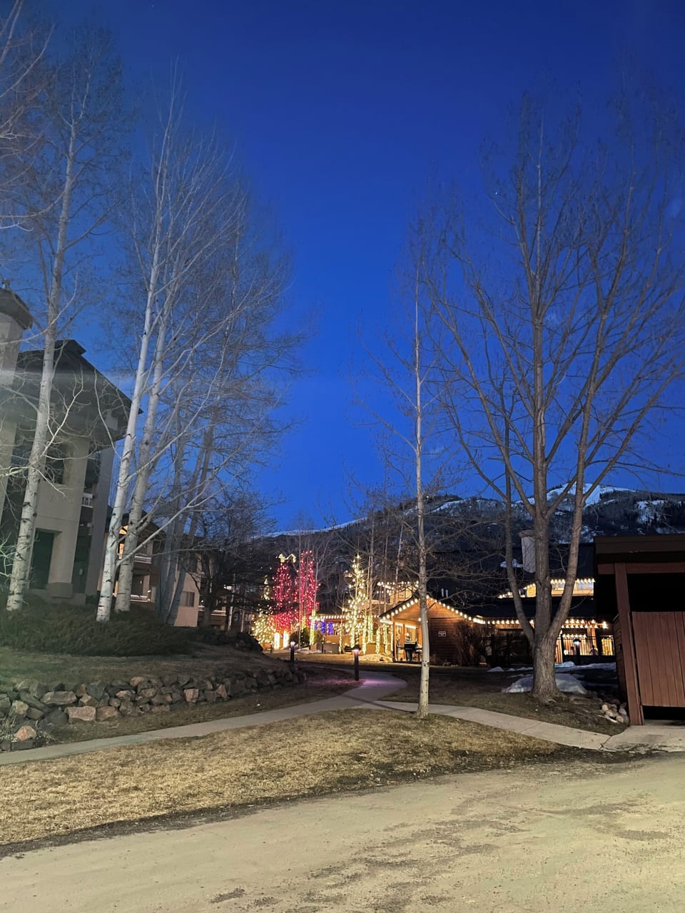 Outside view at night