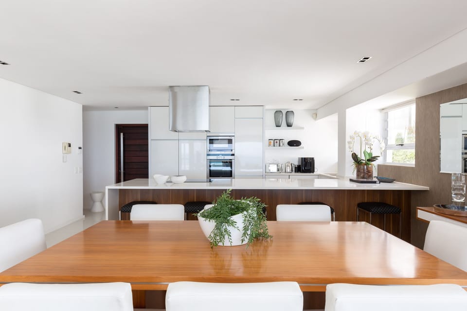 Clifton YOLO Spaces Clifton Beachfront Penthouse | Private kitchen | Full-size fridge, microwave, oven, stovetop