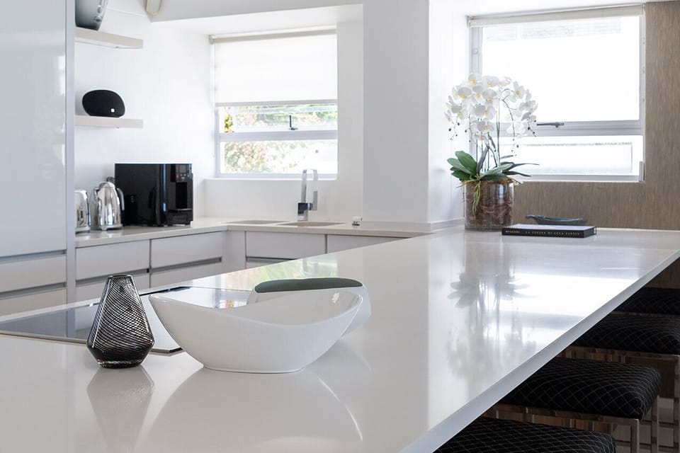 Clifton YOLO Spaces Clifton Beachfront Penthouse | Private kitchen | Full-size fridge, microwave, oven, stovetop
