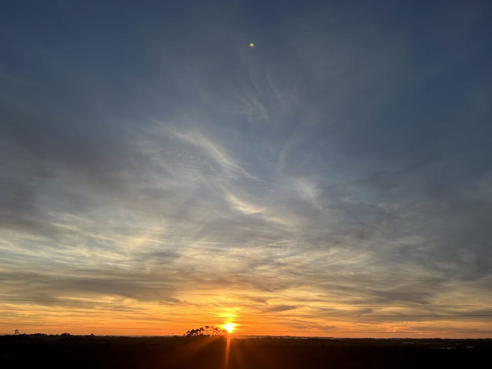 Sunsets every night off the back deck