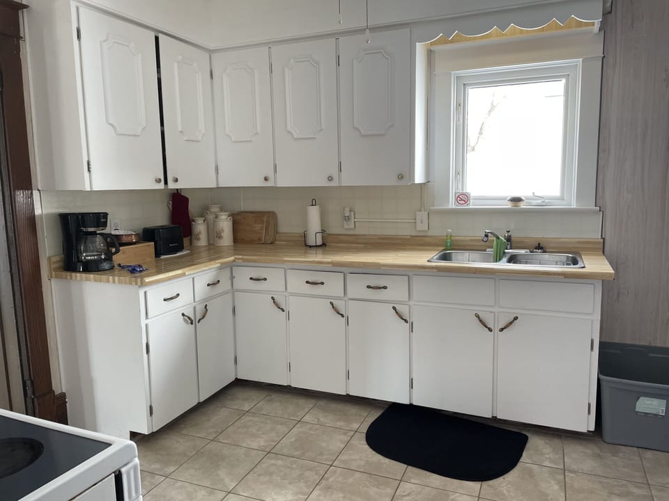 all utensils, pots, pans, plates, mugs, wine glasses, etc. for you to use