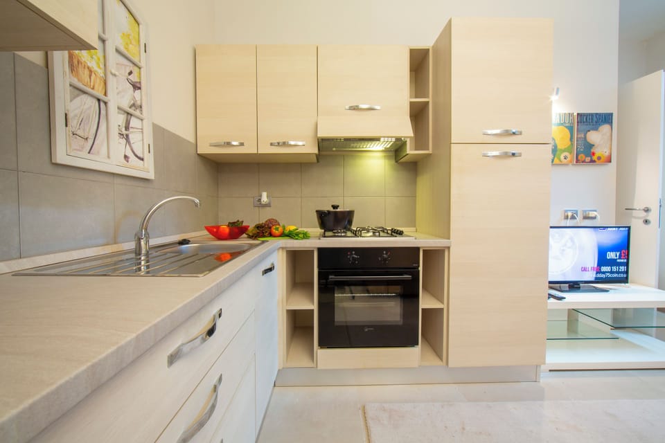 Family Villa, 4 Bedrooms, Microwave (Villa Lucia Laglio) | Private kitchen | Full-size fridge, stovetop, electric kettle