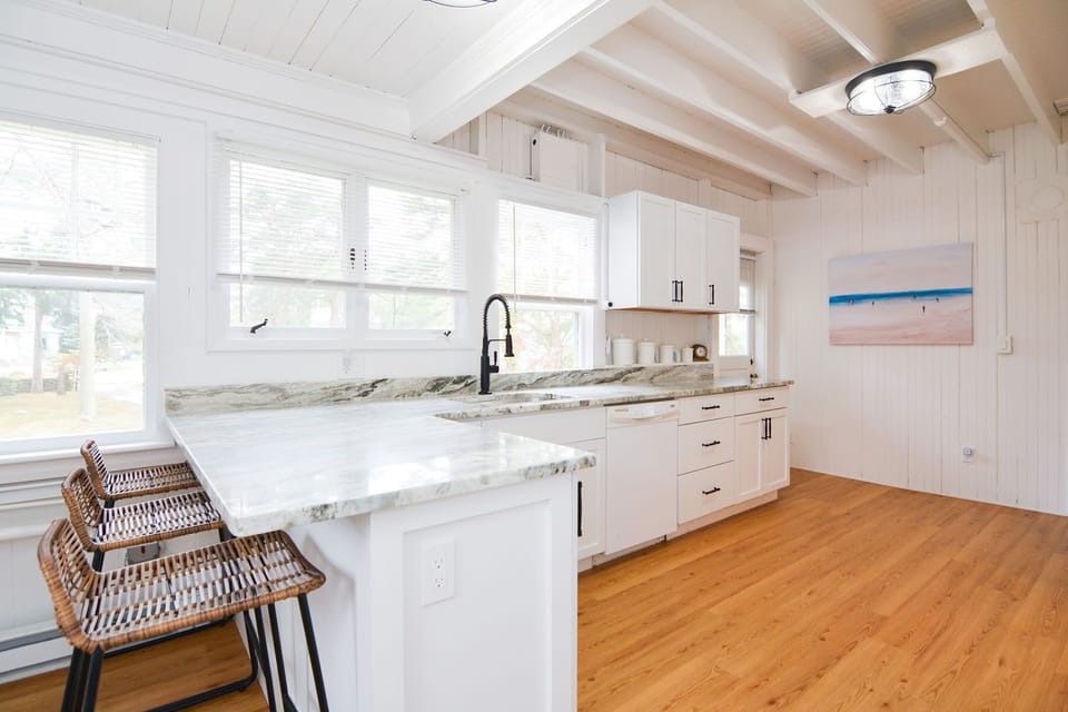 The kitchen was recently updated and is well-equipped.