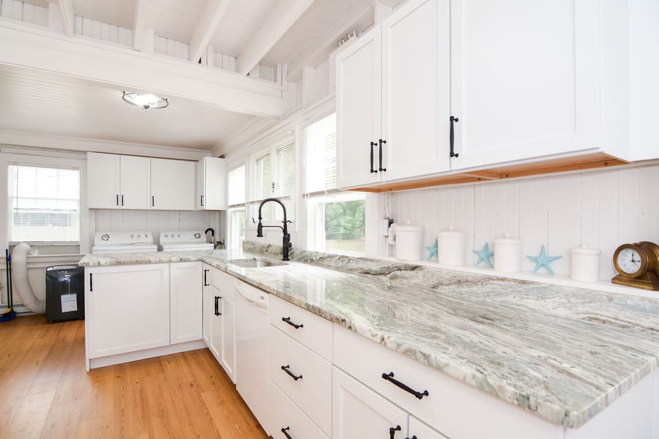 Sparkling countertops with plenty of space.