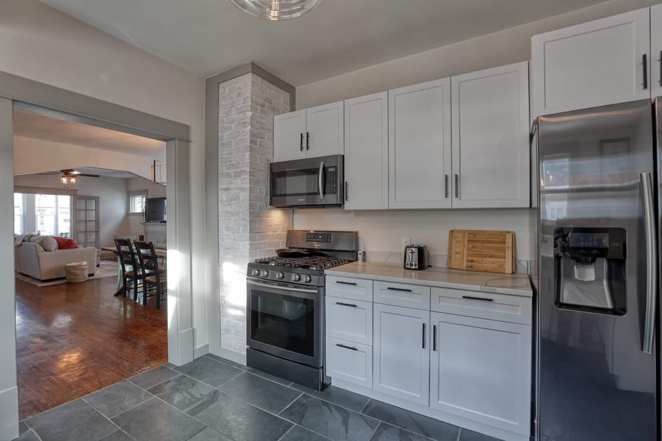 Fully equipped for cooking, snacking, or enjoying a quick meal.