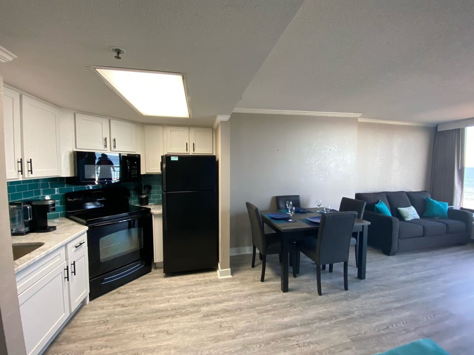 Completely new furniture, fixtures, finishings, flooring, and decor throughout