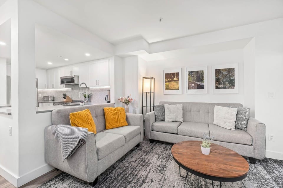 Cozy up by the gas fireplace after a day on the slopes.