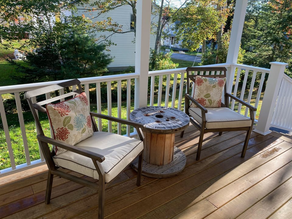 Outside seating 