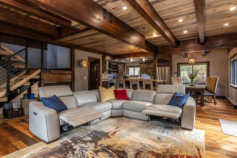 Relax in style in the decked out living room