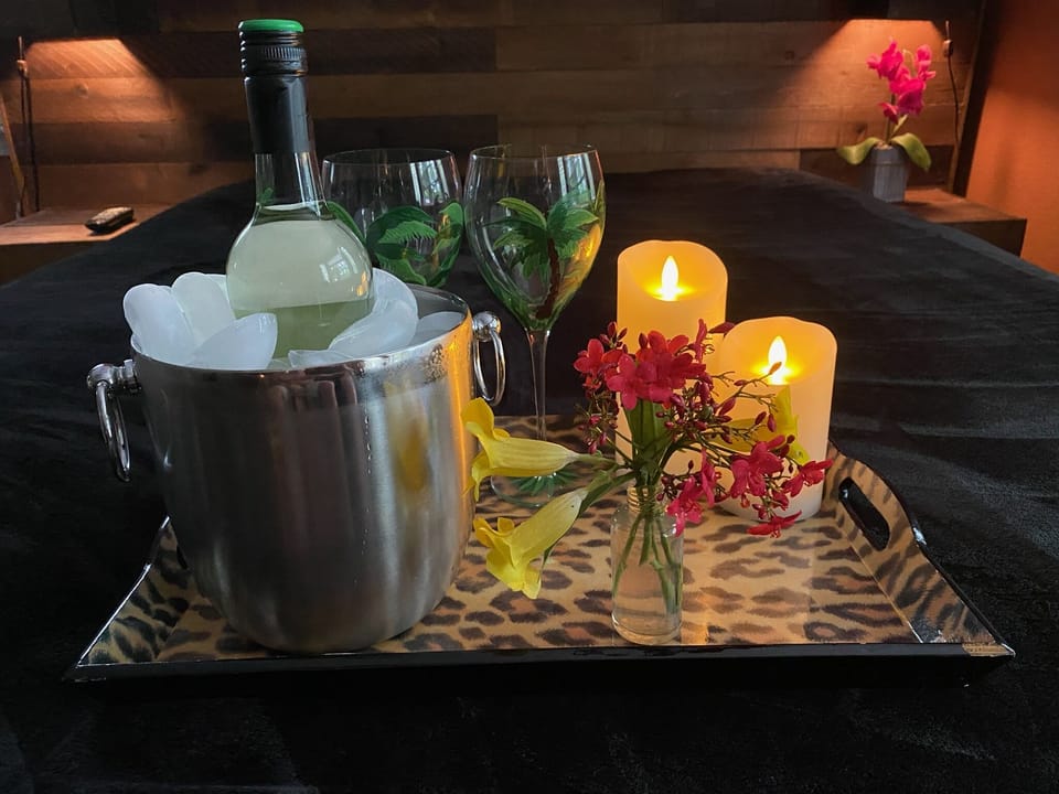 Chilled wine and 2 glasses will be waiting for you!!!