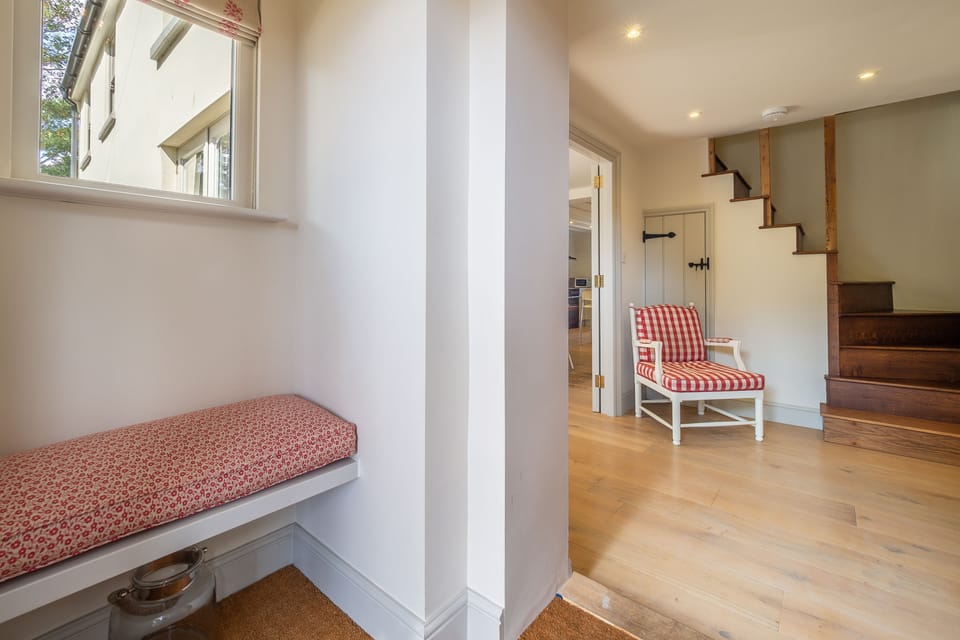 First floor: Family bathroom with separate bath, shower, wash basin and WC