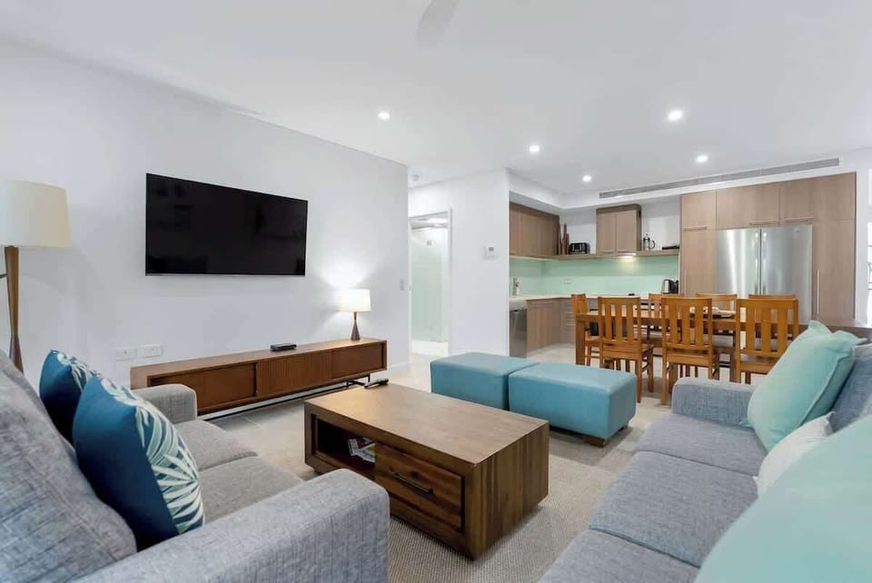 Spacious and thoughtfully designed, the open-plan layout invites group connection while offering distinct zones to relax, dine, and unwind.