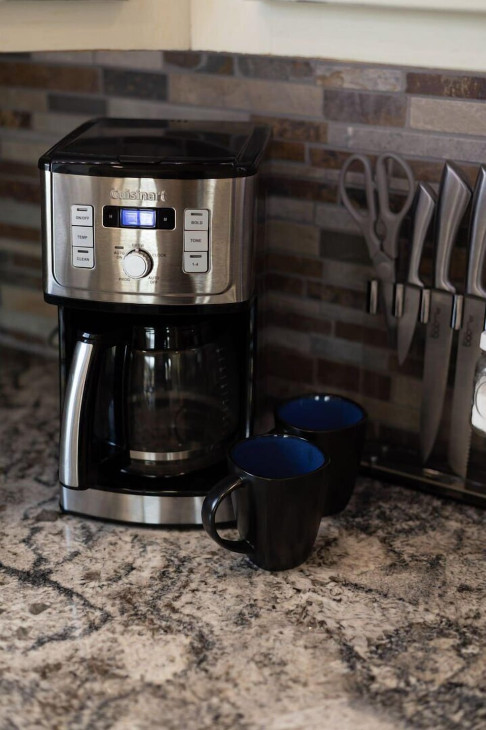 Coffee maker and first pot of coffee provided