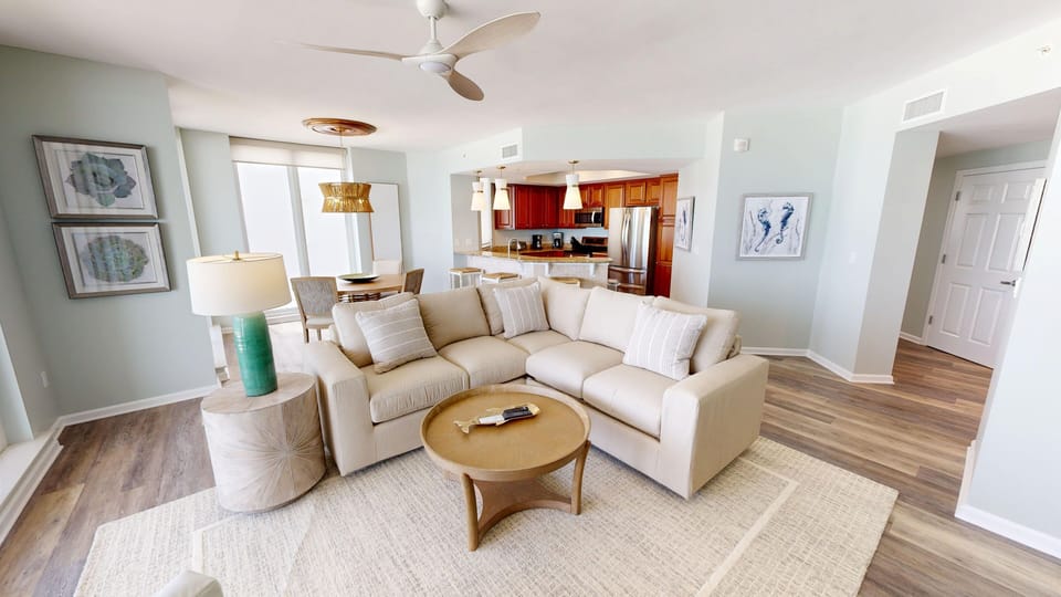 Condo, 4 Bedrooms | Living area | Flat-screen TV