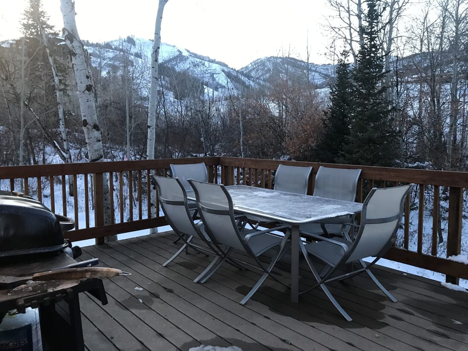 Deck in winter