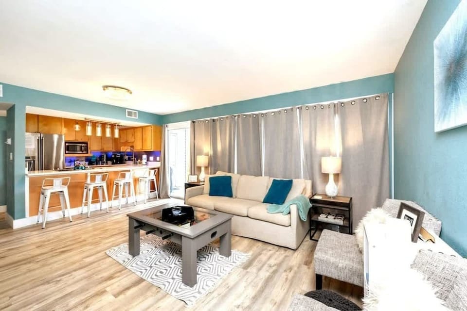 Cozy up on the couch, or play a rivaling game of foosball!
