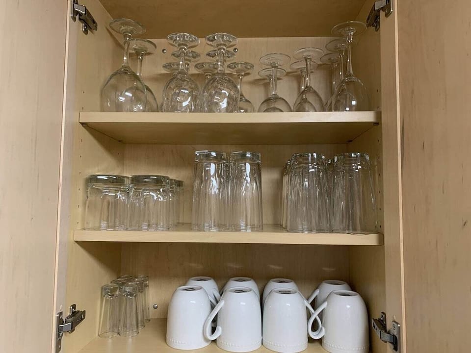 Fully stocked kitchen 