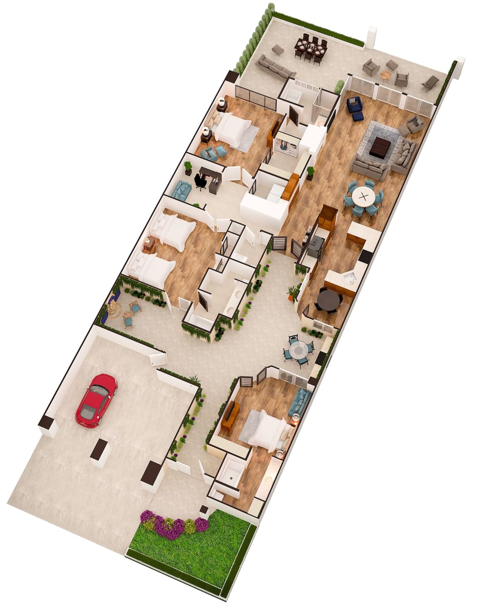 Fully renovated, bright, awesome floor plan and many custom touches 